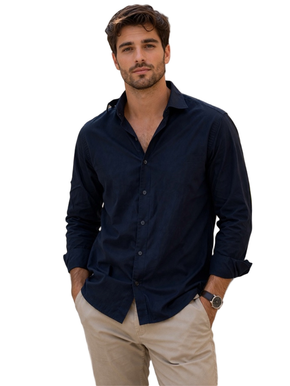 Marc Anthony Midnight Blue Slim Fit Shirt